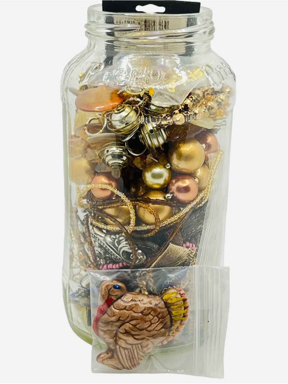 Fall Colors Mystery Jewelry Jar All Wearable